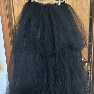 Black tulle skirt